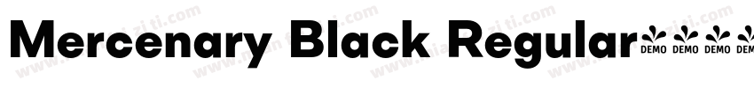 Mercenary Black Regular字体转换